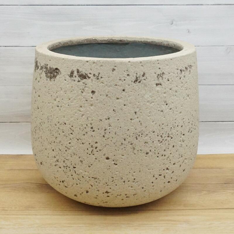 植木鉢 おしゃれ セメント ノードラウンドS＜ 28cm 9号 底穴あり
