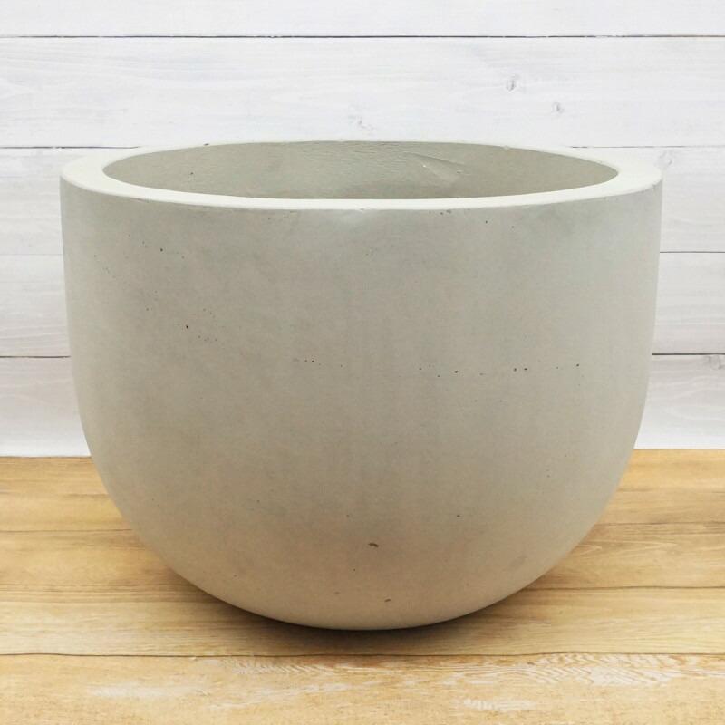植木鉢 おしゃれ 大型 デッカーボウルL(3色) 48cm 16号 セメント