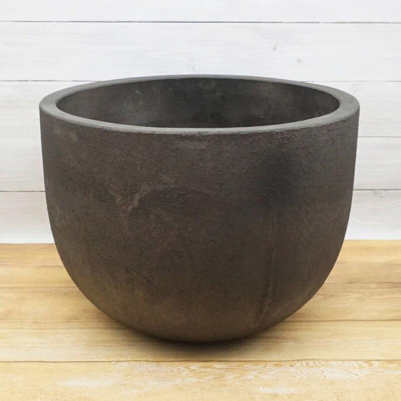 大鉢3 植木鉢 おしゃれ 大型 デッカーボウルL(3色) 48cm 16号 セメント