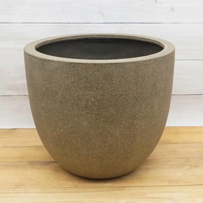 植木鉢 おしゃれ 軽い グラナイトエッグS 36cm 12号 FRP プラスチック