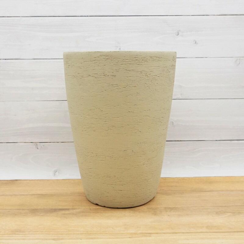 植木鉢 おしゃれ カイトコニックS 20cm 6.5号 底穴あり 黒 テラコッタ