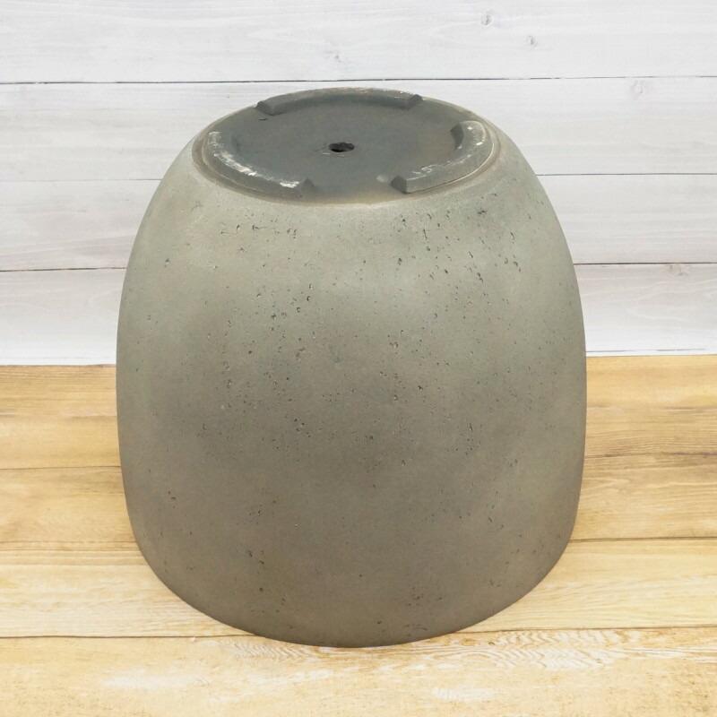 植木鉢 おしゃれ 軽い モードライトラウンドM 55cm 18号 FRP 底穴あり プランター 浅鉢 鉢 室内 屋外 鉢植え 観葉植物 大型 塊根植物の画像