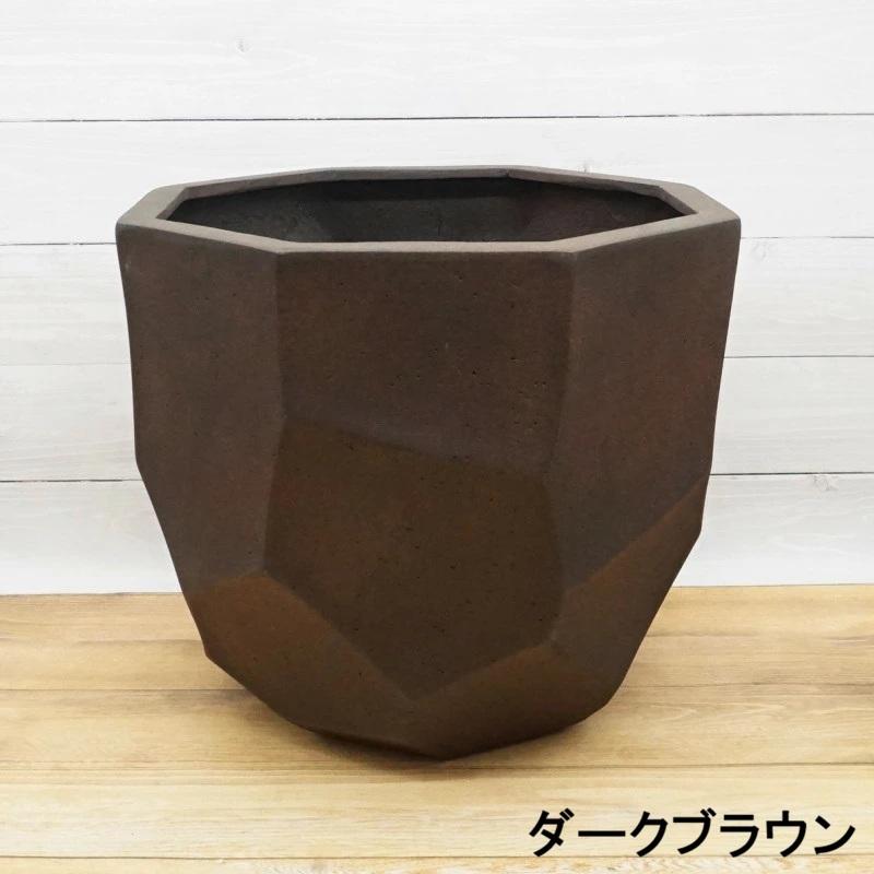 植木鉢 おしゃれ 軽い リッジS 33cm 11号 FRP 底穴あり グレー