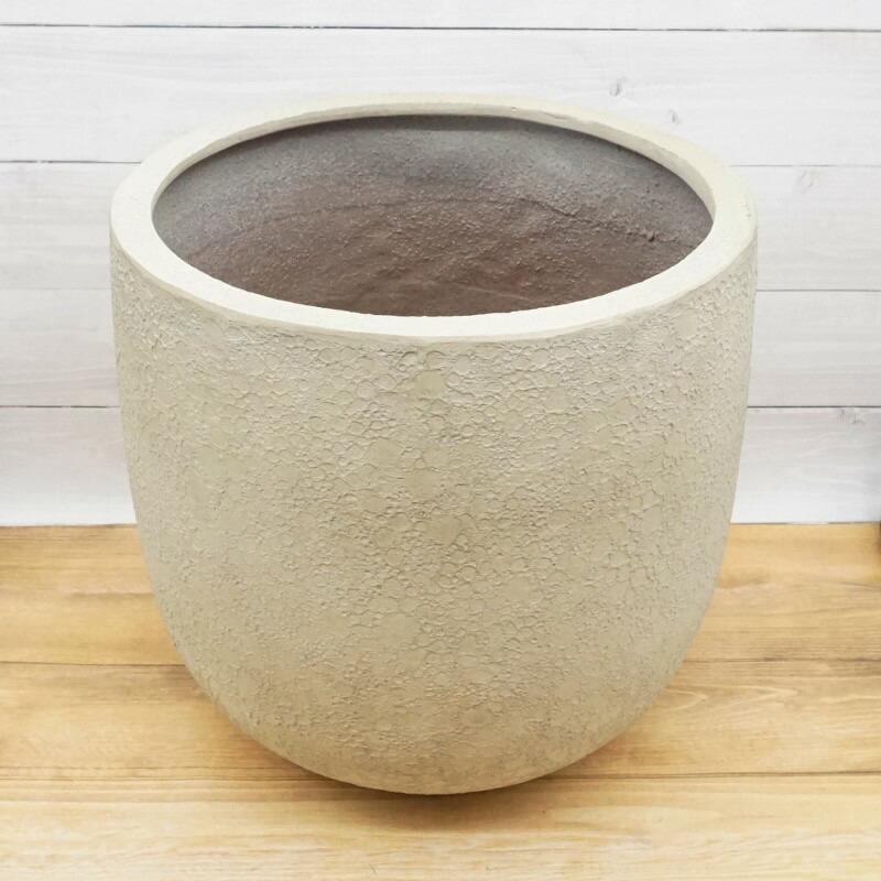 植木鉢 おしゃれ 軽い ラヴァライトUポットL(3色) 55cm 18号 FRP プランター 底穴あり 鉢 室内 屋外 鉢植え 観葉植物 塊根 大型の画像