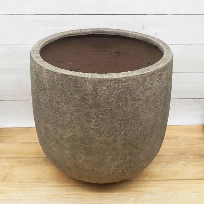 植木鉢 おしゃれ 軽い ラヴァライトUポットL(3色) 55cm 18号 FRP プランター 底穴あり 鉢 室内 屋外 鉢植え 観葉植物 塊根 大型の画像