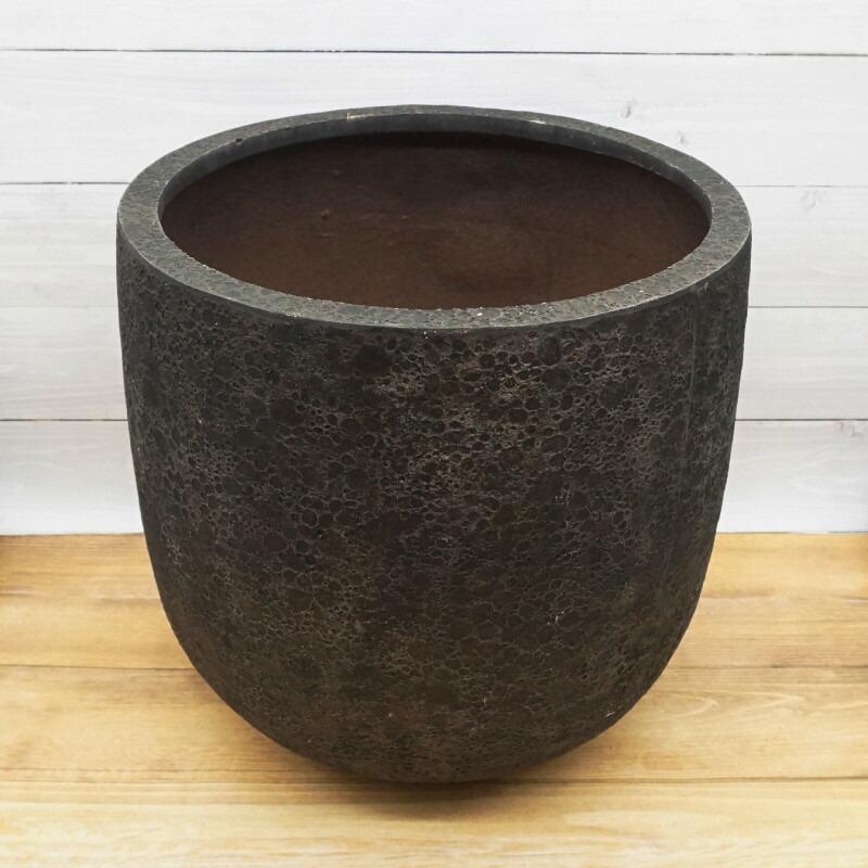 植木鉢 おしゃれ 軽い ラヴァライトUポットL(3色) 55cm 18号 FRP プランター 底穴あり 鉢 室内 屋外 鉢植え 観葉植物 塊根 大型の画像