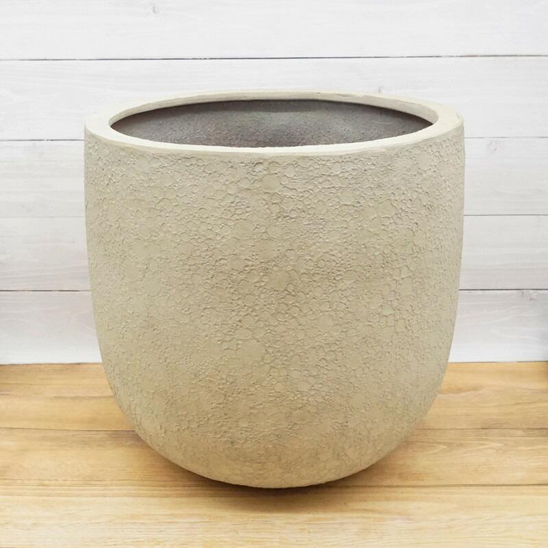 植木鉢 おしゃれ 軽い ラヴァライトUポットL(3色) 55cm 18号 FRP プランター 底穴あり 鉢 室内 屋外 鉢植え 観葉植物 塊根 大型の画像