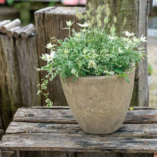 植木鉢 おしゃれ テラコッタ フリットエッグL 30cm 10号 底穴あり 陶器