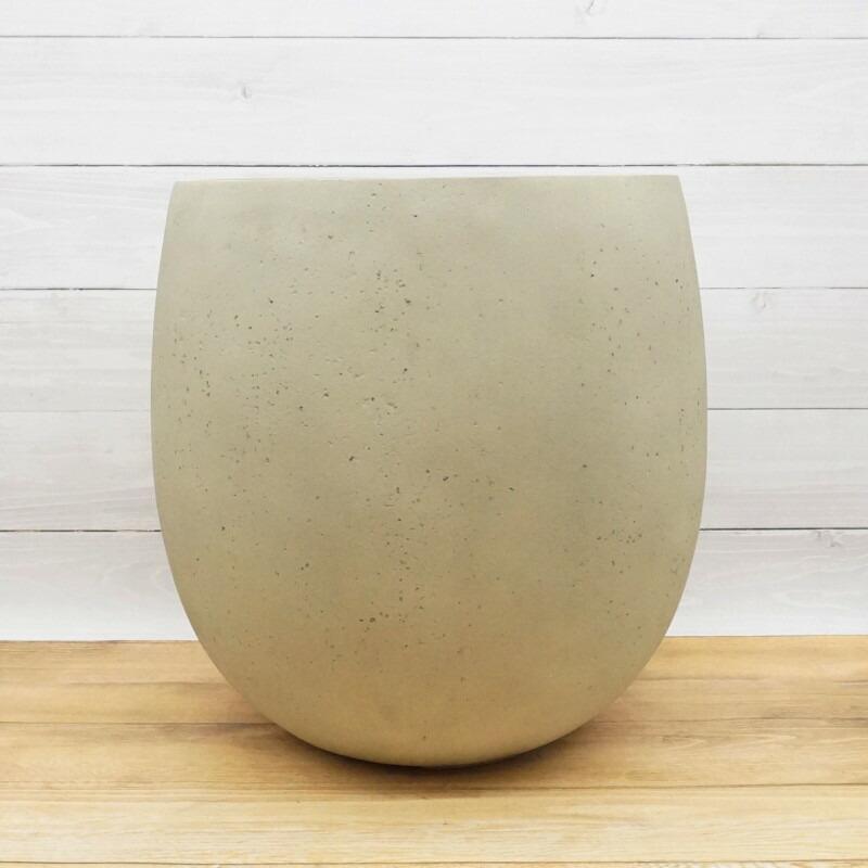 植木鉢 おしゃれ 軽い テラニアスバルーンL 55cm 18号 FRP 軽量 底穴あり プランター 鉢 室内 屋外 鉢植え 観葉植物 多肉植物 塊根の画像