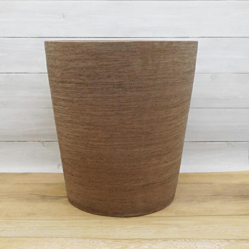 植木鉢 おしゃれ テラコッタ テラサモコニックL＜ 50cm 16号 穴あり ブラウン 素焼き プランター 縦長 深鉢 長鉢 背の高い 大型 かわいい 鉢 室内 屋外 観葉植物の画像