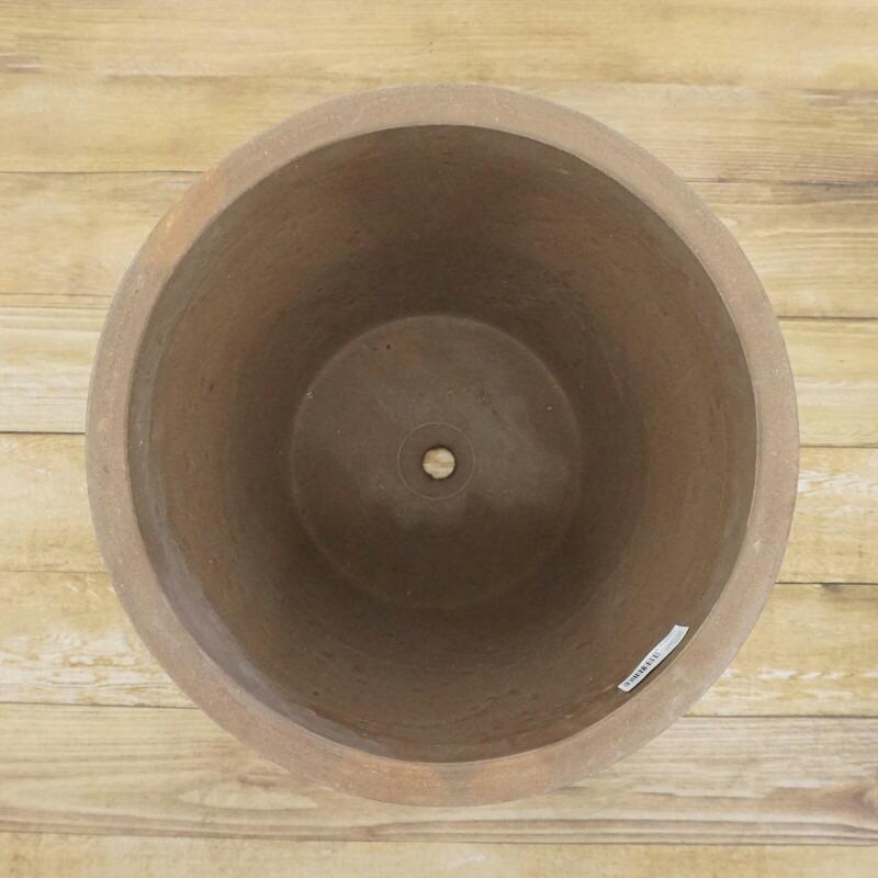 植木鉢 おしゃれ テラコッタ テラサモコニックL＜ 50cm 16号 穴あり ブラウン 素焼き プランター 縦長 深鉢 長鉢 背の高い 大型 かわいい 鉢 室内 屋外 観葉植物の画像