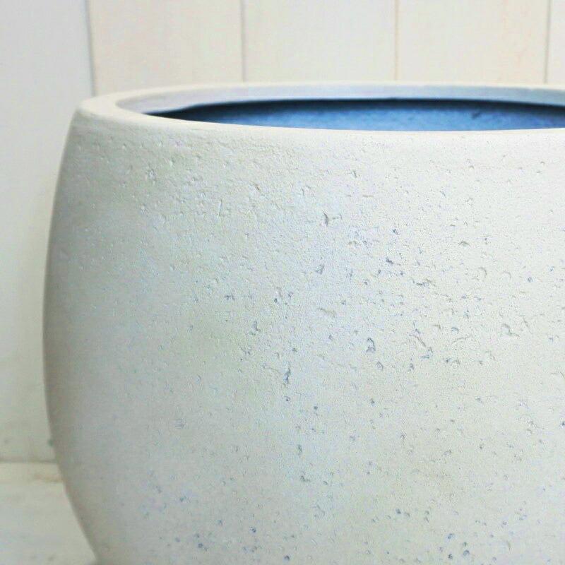 植木鉢 おしゃれ 軽い テラニアスローバルーンL(2色) 55cm 18号 FRP 底穴 プランター 鉢 室内 屋外 鉢植え 観葉植物 多肉植物 塊根の画像