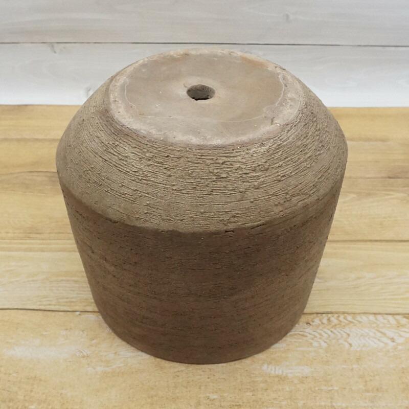植木鉢 おしゃれ テラコッタ テラサモスラントS＜ 最大外径27cm 9号 穴あり ブラウン 素焼き プランター 大型 かわいい 鉢 円形 陶器 室内 屋外 観葉植物の画像