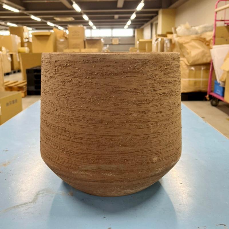 植木鉢 おしゃれ テラコッタ テラサモスラントL＜ 最大外径55cm 18号 穴あり ブラウン 素焼き プランター 大型 かわいい 鉢 円形 陶器 室内 屋外 観葉植物_9