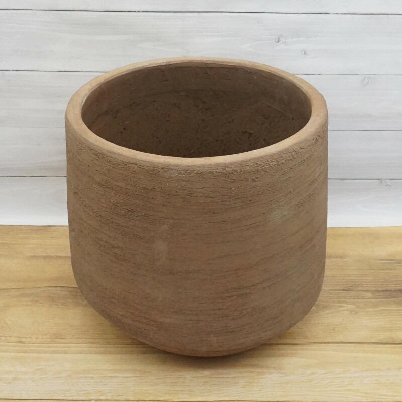 植木鉢 おしゃれ テラコッタ テラサモスラントL＜ 最大外径55cm 18号 穴あり ブラウン 素焼き プランター 大型 かわいい 鉢 円形 陶器 室内 屋外 観葉植物_4