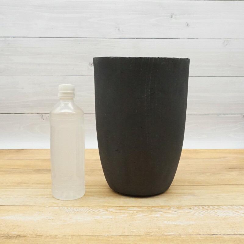 植木鉢 おしゃれ ニュートラコニックS 19cm 6号 穴あり 白 黒 縦長