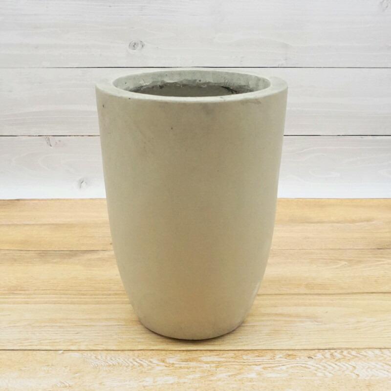 植木鉢 おしゃれ ニュートラコニックS 19cm 6号 穴あり 白 黒 縦長