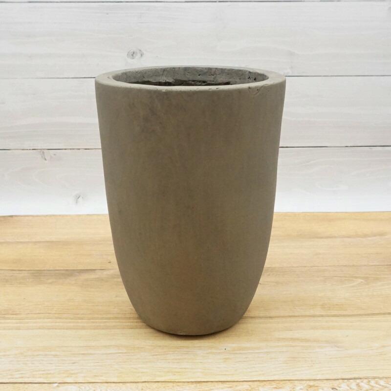 植木鉢 おしゃれ ニュートラコニックS 19cm 6号 穴あり 白 黒 縦長