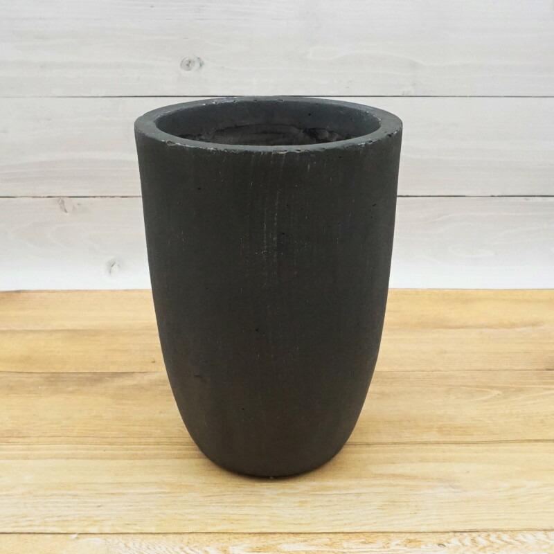 植木鉢 おしゃれ ニュートラコニックS 19cm 6号 穴あり 白 黒 縦長