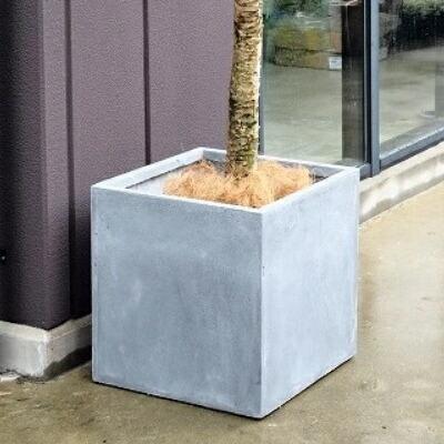 植木鉢 おしゃれ 大型 バスクキューブ S 40cm 正方形 軽い 穴あり