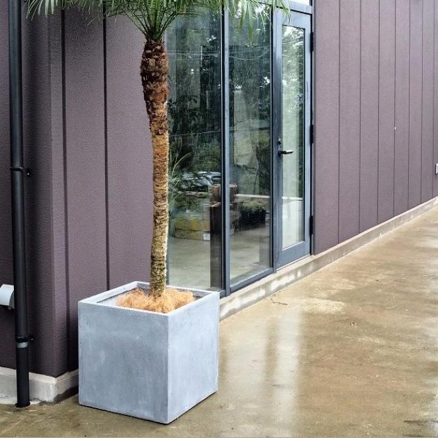 植木鉢 おしゃれ 大型 バスクキューブ S 40cm 正方形 軽い 穴あり