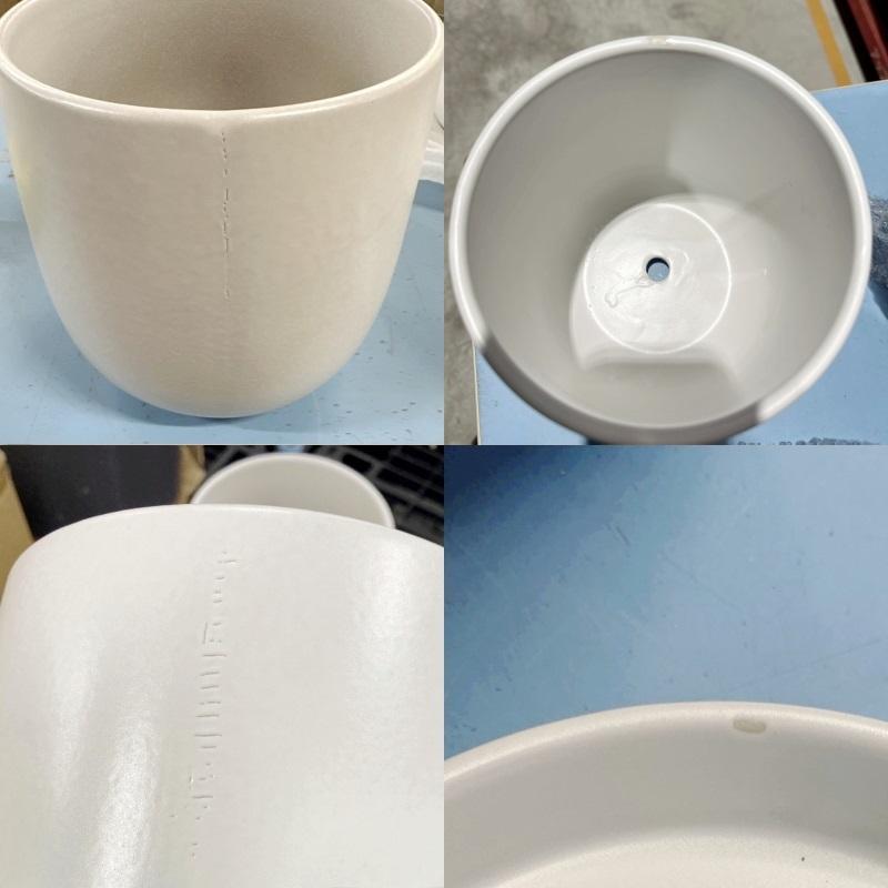 植木鉢 おしゃれ 陶器鉢 オストボールL 20.5cm 7号 穴あり 受け皿あり