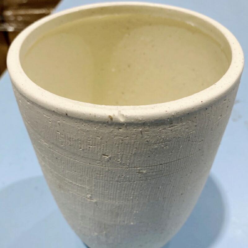 植木鉢 おしゃれ 陶器鉢 エッジトールL(2色) 16cm 5号 受け皿付 白 黒