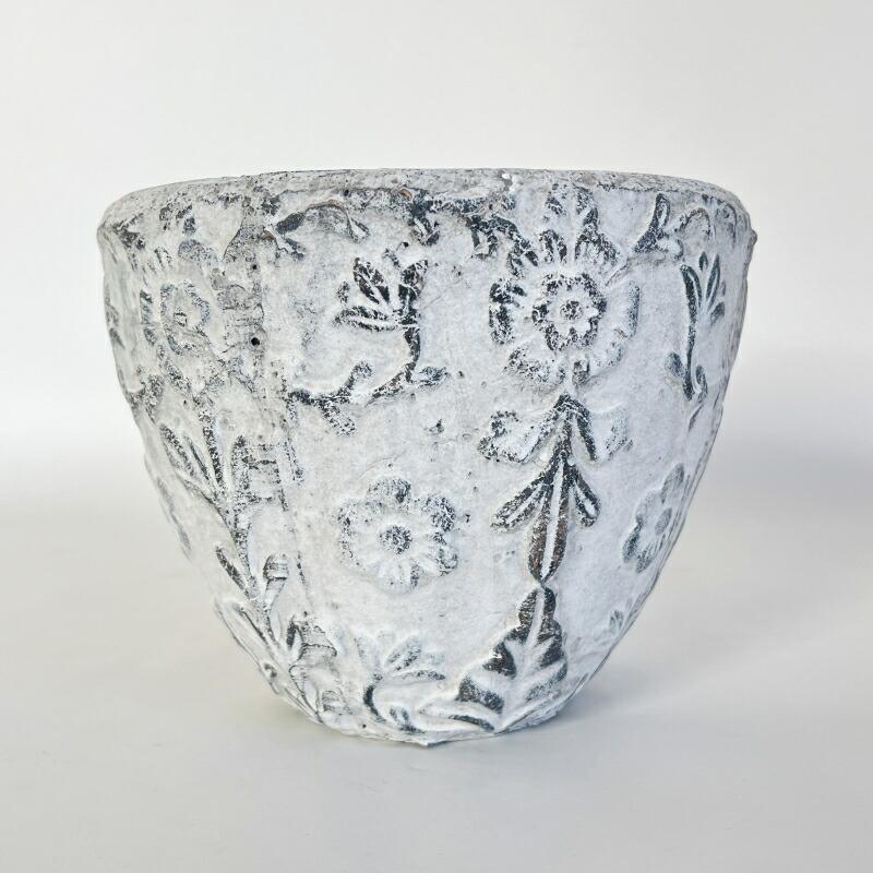 植木鉢 おしゃれ アンティーク 陶器鉢 ダイナスティポットS＜ 外径15cm