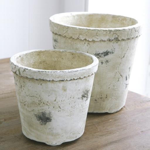 植木鉢 アンティーク おしゃれ リブルリムポット セット 13cm 10cm 3号