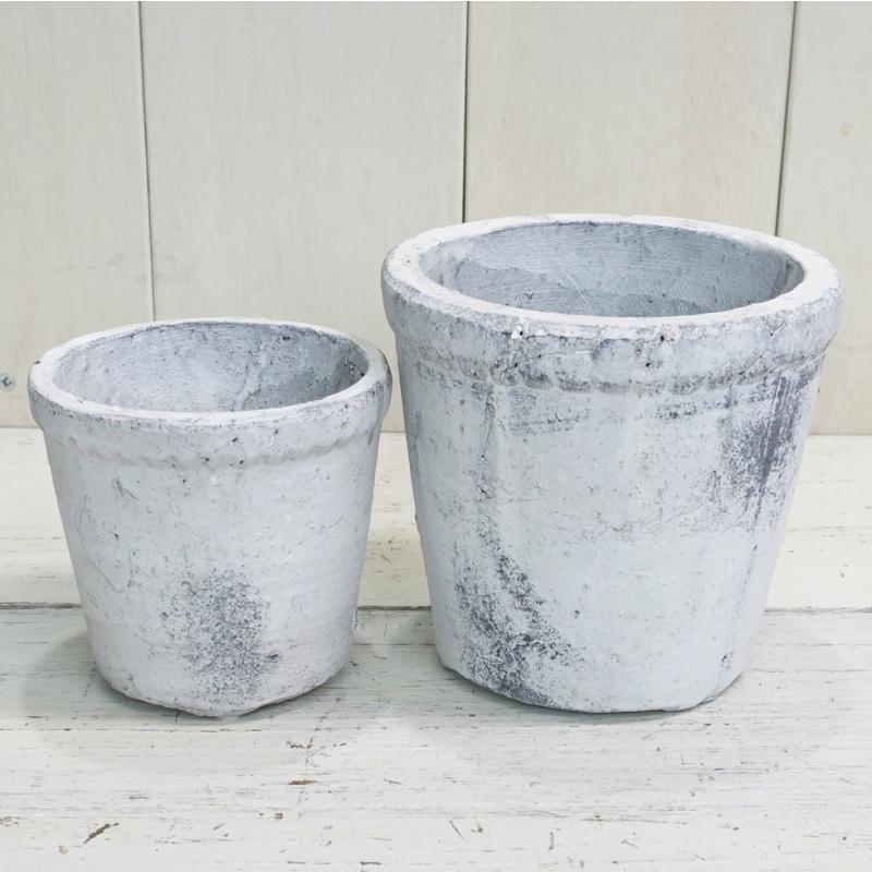 植木鉢 アンティーク おしゃれ リブルリムポット セット 13cm 10cm 3号