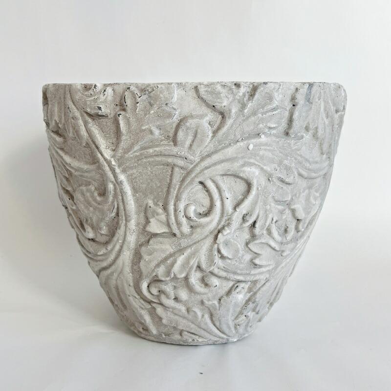 植木鉢 おしゃれ アンティーク 陶器鉢 アラベスクL＜ 28cm 9号 穴あり