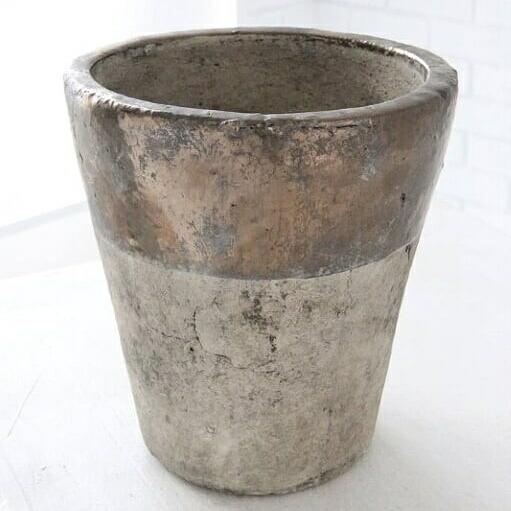 植木鉢 おしゃれ アンティーク セメント ミノスラウンドL 16.5cm 5.5号