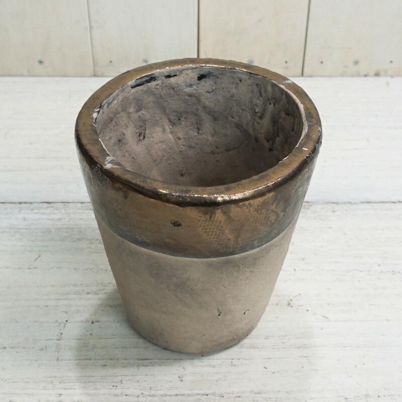 植木鉢 おしゃれ アンティーク セメント ミノスラウンドL 16.5cm 5.5号