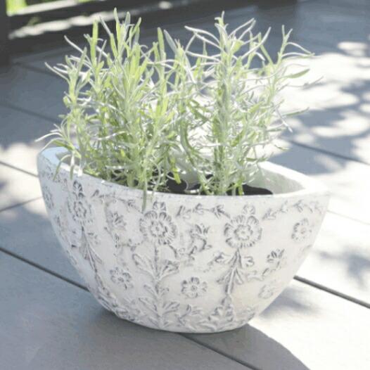 植木鉢 おしゃれ アンティーク 陶器鉢 ダイナスティオーバルポットL