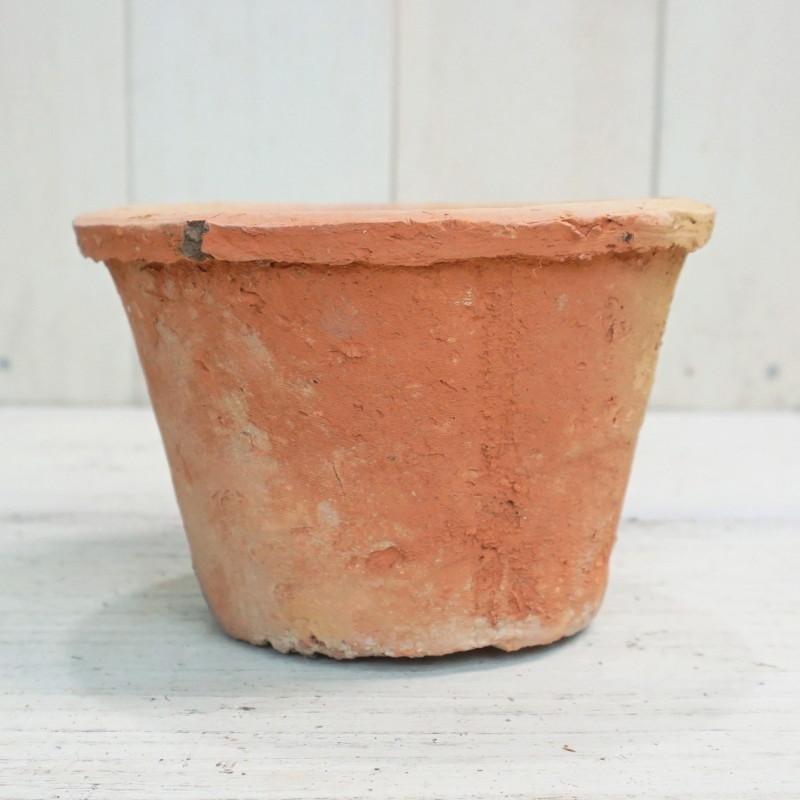 植木鉢 おしゃれ 素焼き ジャンクポット浅/P M (Re/Gy) 15cm 5号 穴