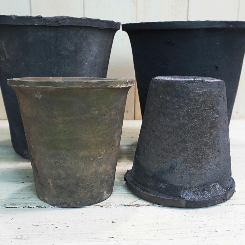 植木鉢 おしゃれ 素焼き ジャンクポット深/P S (Re/Gy) 15cm 5号 穴