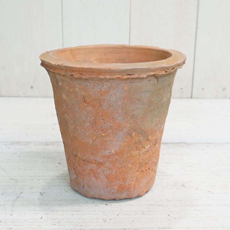 植木鉢 おしゃれ 素焼き ジャンクポット深/P S (Re/Gy) 15cm 5号 穴