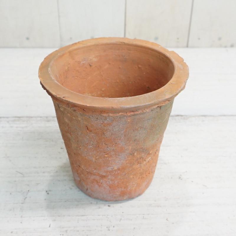 植木鉢 おしゃれ 素焼き ジャンクポット深/P S (Re/Gy) 15cm 5号 穴