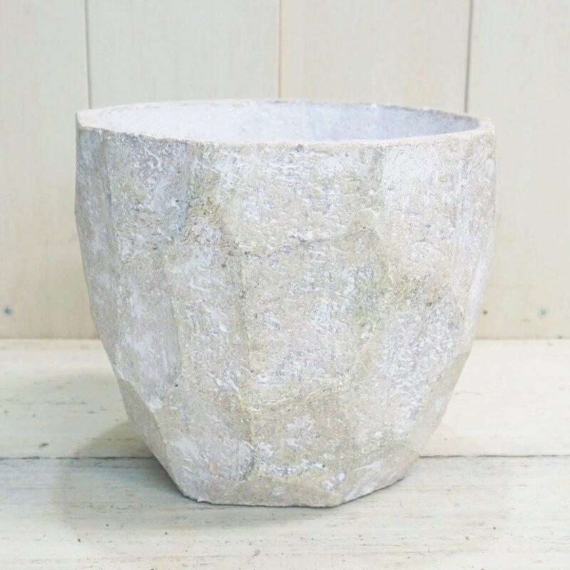 鉢 コンクリート おしゃれ アンシャルL 28cm 穴あり 植木鉢 セメント 9