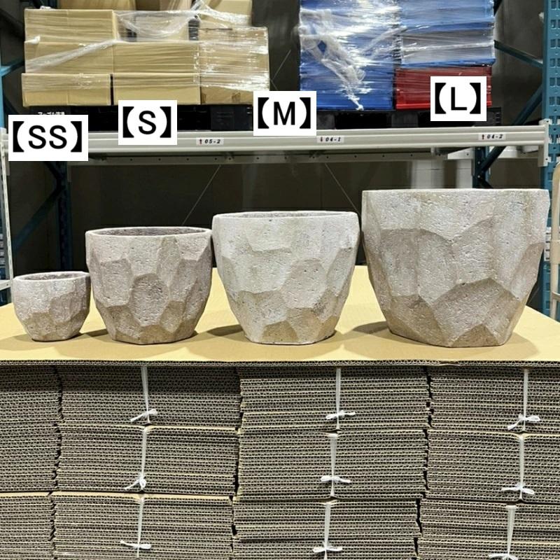 鉢 コンクリート おしゃれ アンシャルL 28cm 穴あり 植木鉢 セメント 9