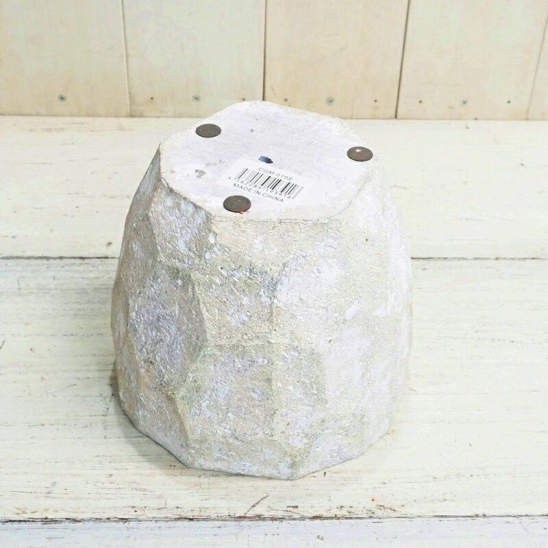 鉢 コンクリート おしゃれ アンシャルL 28cm 穴あり 植木鉢 セメント 9