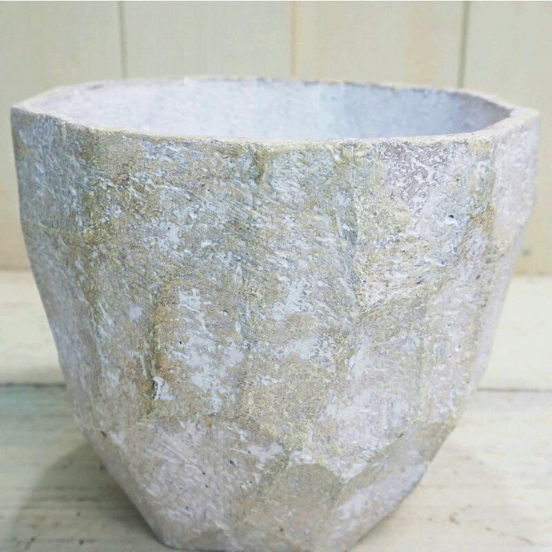 鉢 コンクリート おしゃれ アンシャルL 28cm 穴あり 植木鉢 セメント 9
