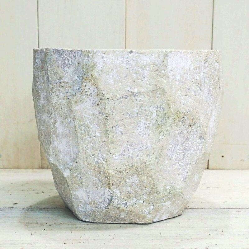 鉢 コンクリート おしゃれ アンシャルS 20cm 穴あり 植木鉢 セメント