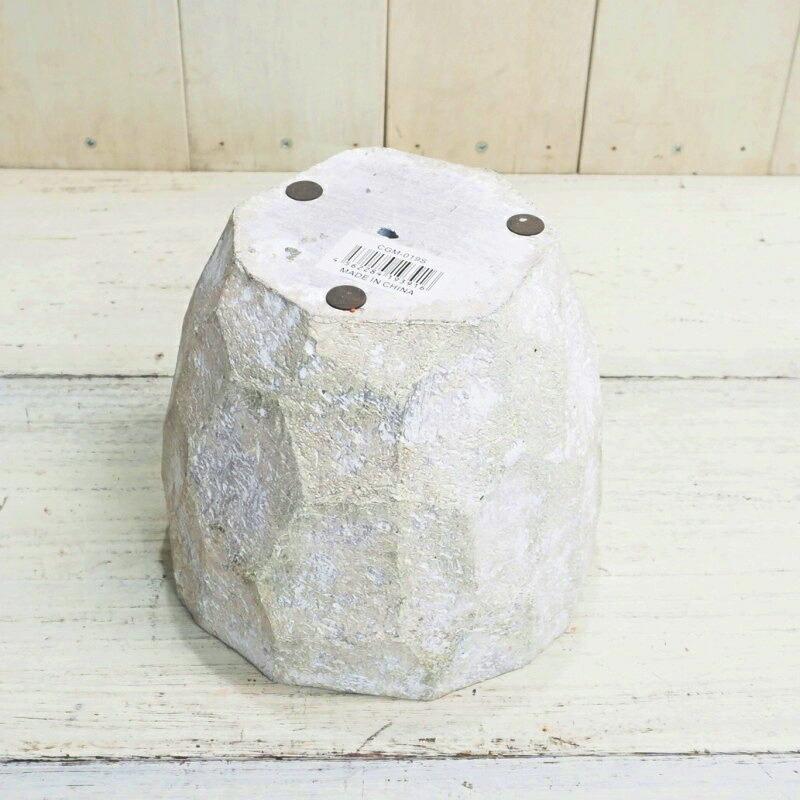 鉢 コンクリート おしゃれ アンシャルS 20cm 穴あり 植木鉢 セメント