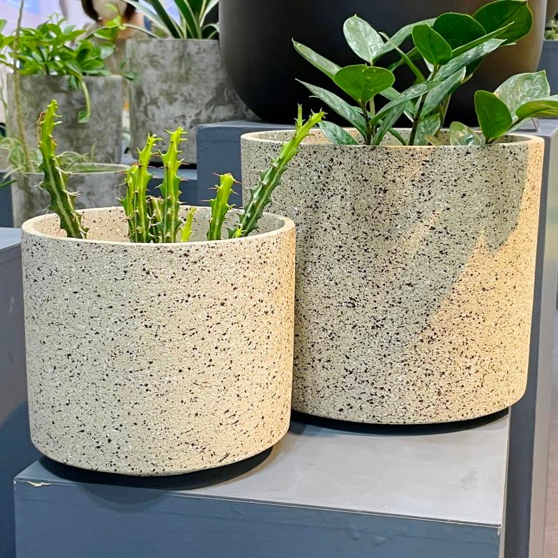 植木鉢 おしゃれ セメント ジャンシリンダーL (2色) 23cm 7.5号