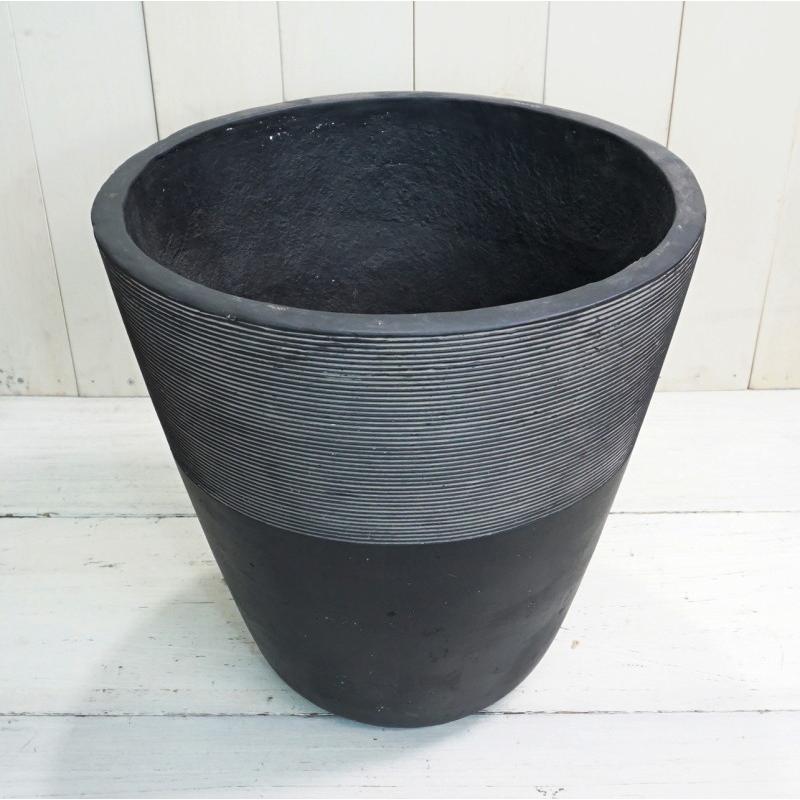 植木鉢 おしゃれ 大型 セメント ジュピターL (B/W) 50cm 17号 底穴なし プランター 鉢 室内 屋外 鉢植え 観葉植物 多肉植物 塊根の画像