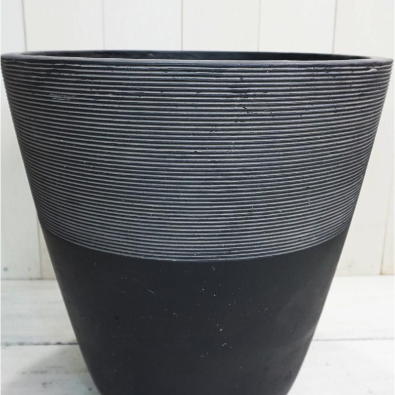 植木鉢 おしゃれ 大型 セメント ジュピターL (B/W) 50cm 17号 底穴なし プランター 鉢 室内 屋外 鉢植え 観葉植物 多肉植物 塊根の画像