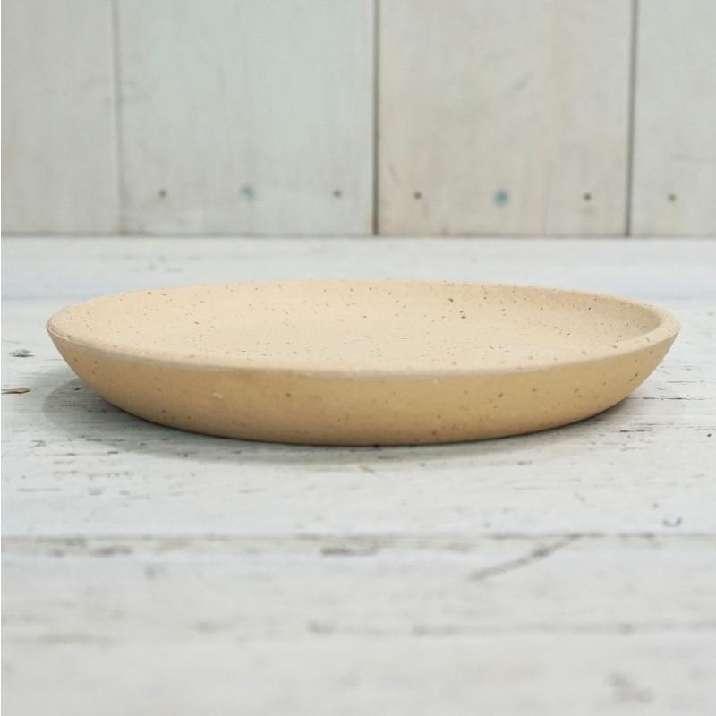 受け皿 おしゃれ 和風 常滑焼 GB丸皿S (2色) 12.5cm 4号 鉢皿 素焼き