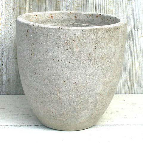 植木鉢 おしゃれ セメント コーテスラウンドM (2色) 40cm 13号 穴あり プランター 鉢 室内 屋外 鉢植え 観葉植物 多肉植物 塊根_1