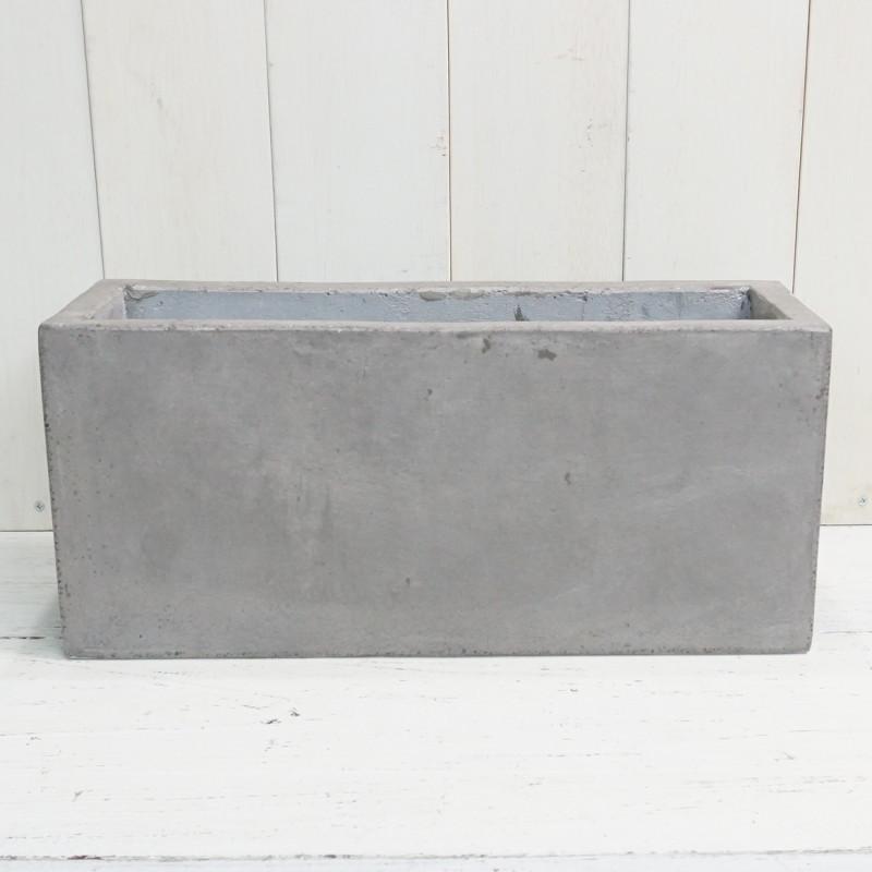 植木鉢 おしゃれ セメント CC05 S 45cm x 15cm 底穴あり 長方形 横長